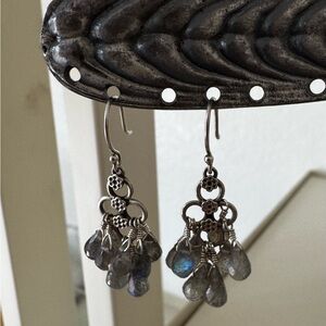 Me & Ro labradorite earrings.